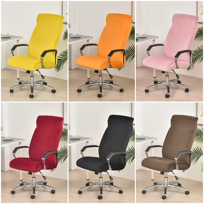 Juste de chaise de bureau en velours lavable
