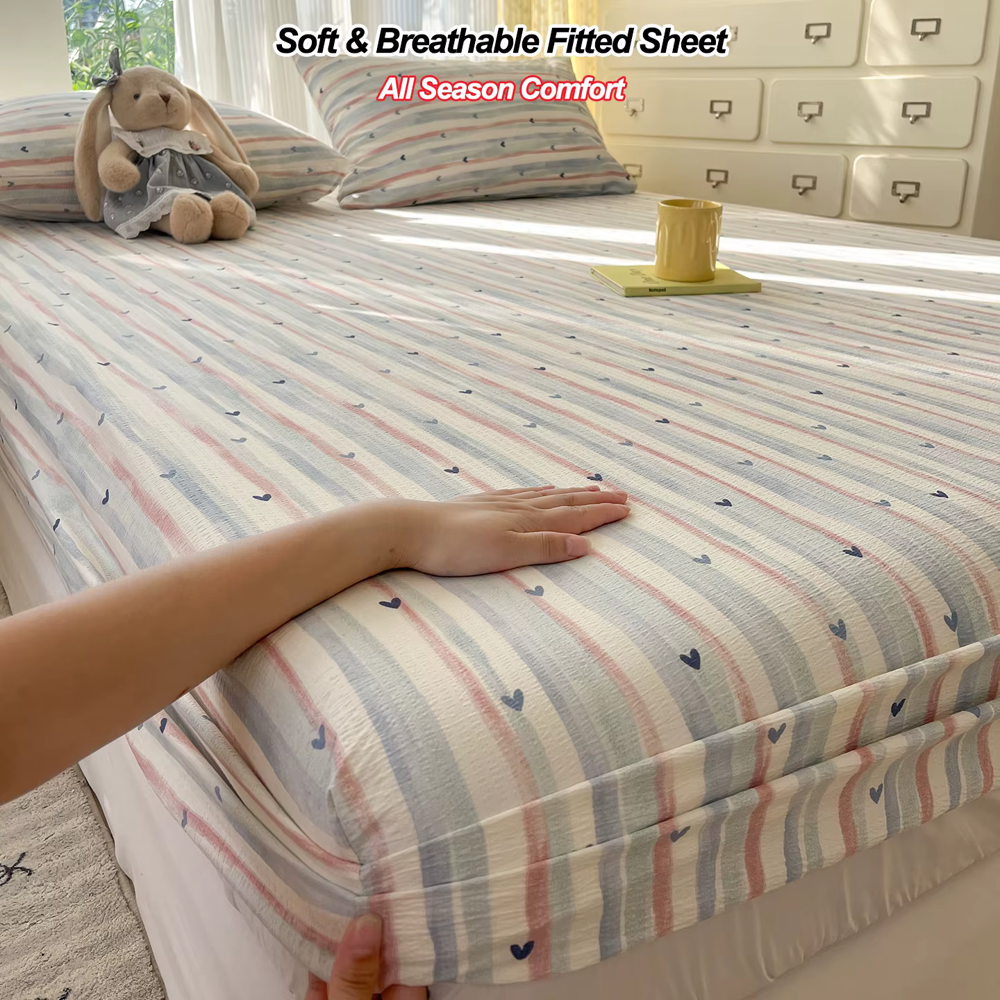 Drap-housse en tissu double épaisseur