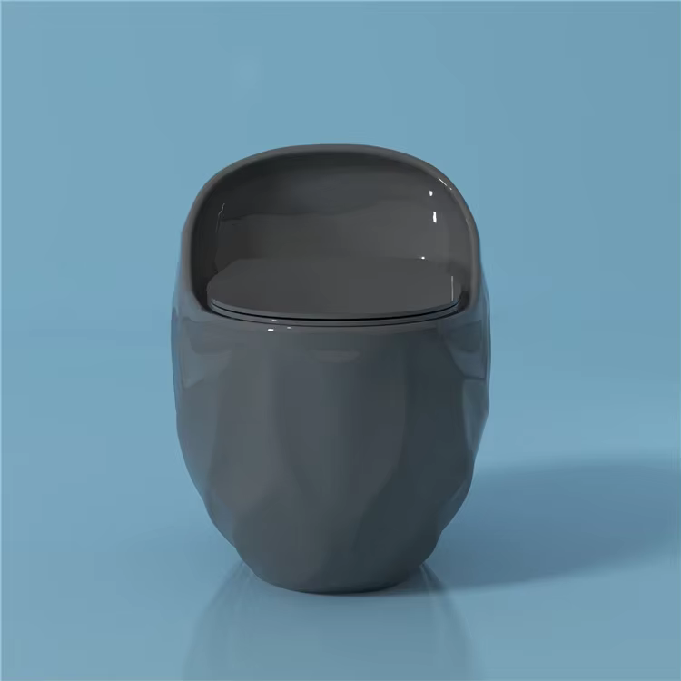 Artículos sanitaires de salle de bain haut de gamme couleur mate montage au sol Siphonique une pièce Commode cuvette de