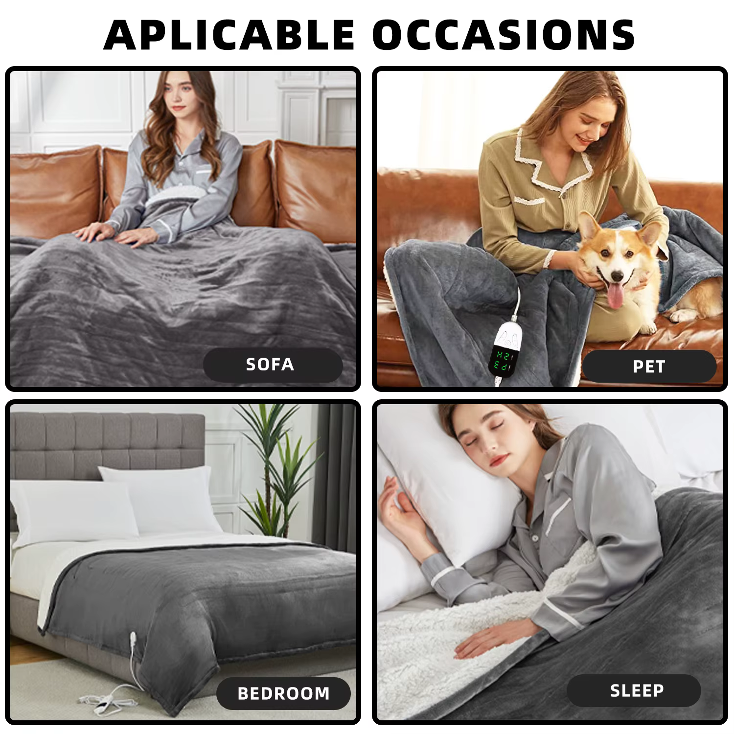 Couverture électrique avec protection contre la surchauffe