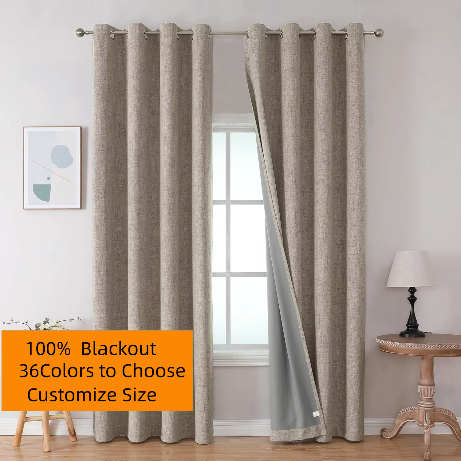 Rideaux occultants 350cm de hauteur