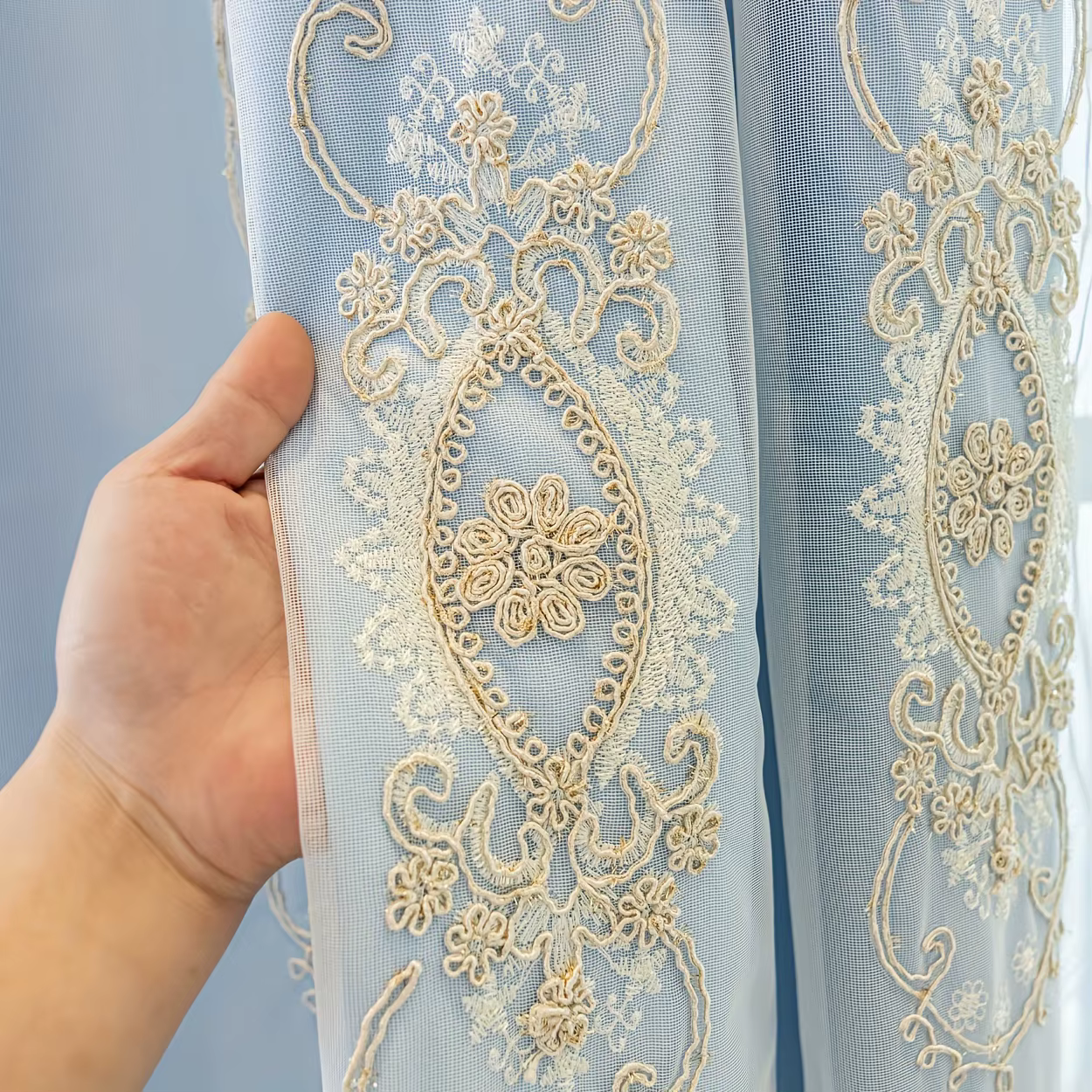 Rideaux de luxe européens pour salon et chambre à coucher