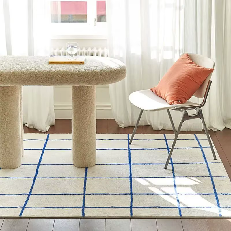 Tapis imprimé à carreaux artistiques