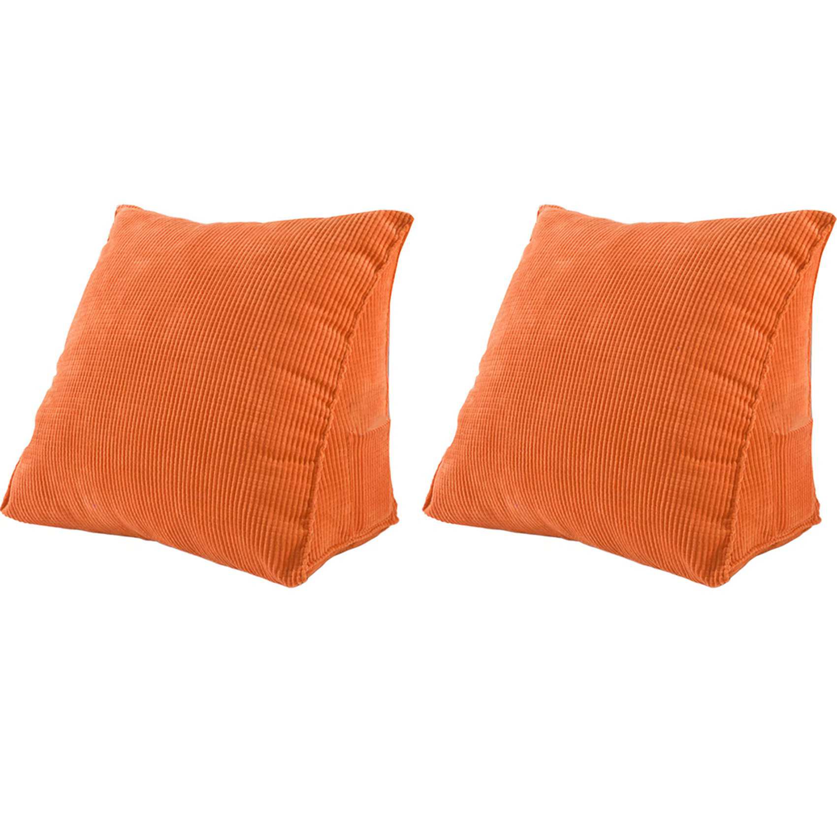 2X coussin de dossier de lecture de couleur unie oreiller compensé