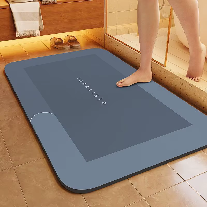 Tapis de bain minimaliste en diatomite