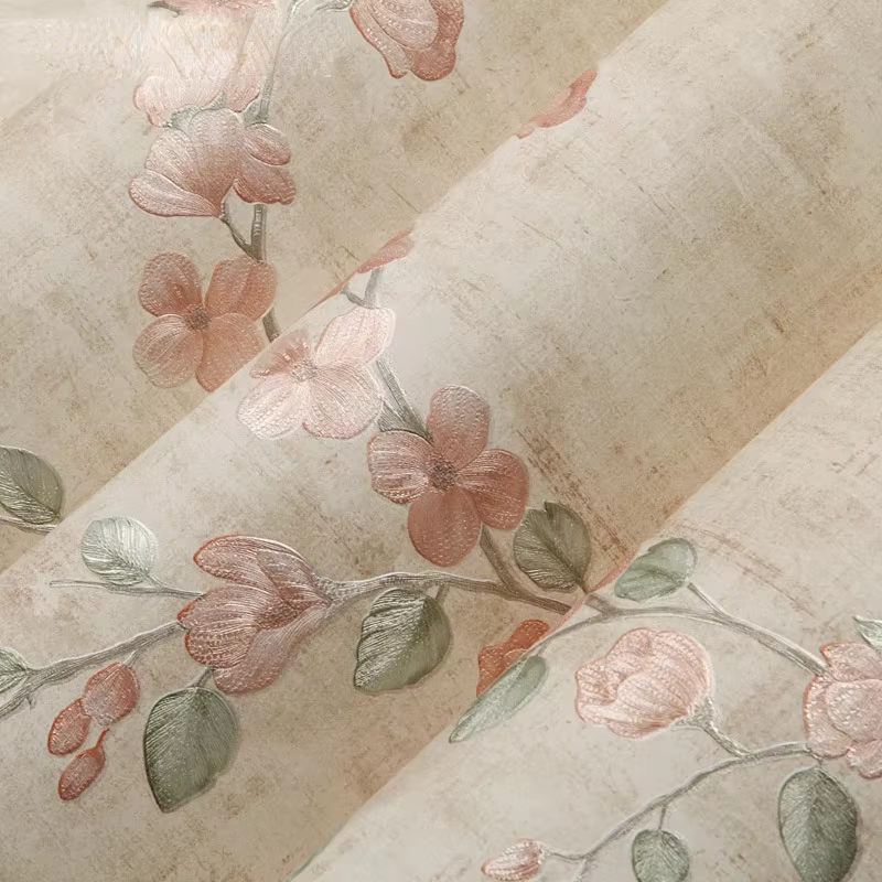 Papier peint floral 3D