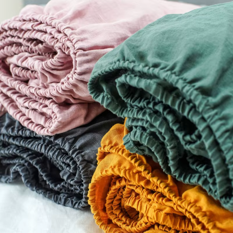 Drap-housse 100% lin (1 pièce)