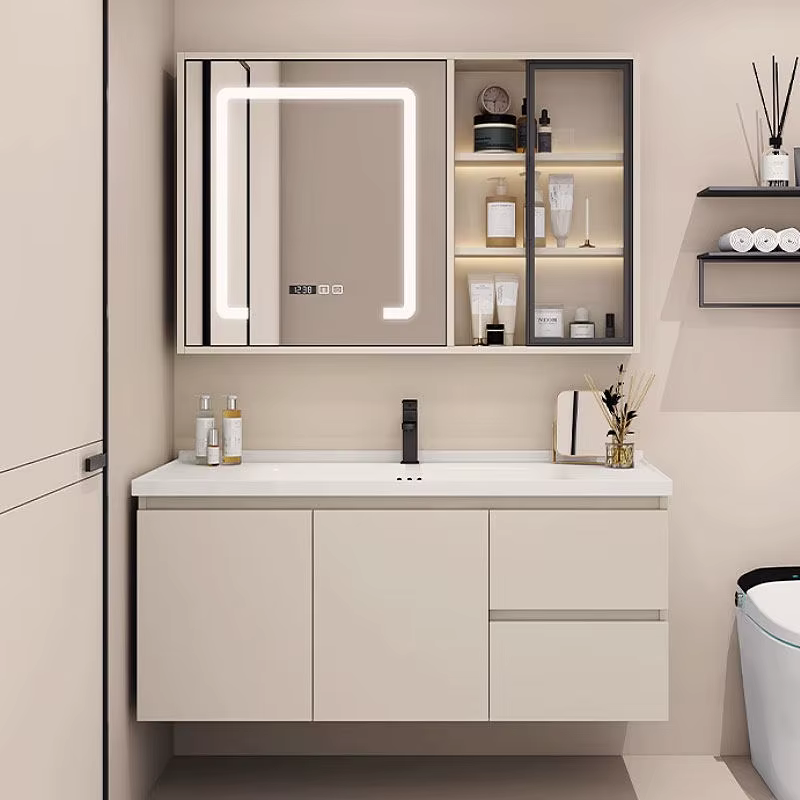 Meuble de salle de bain moderne de luxe avec miroir