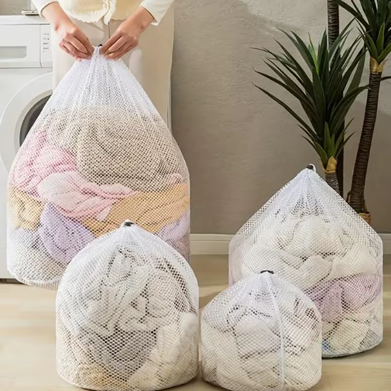 Grand sac de lavage en filet pour linge sale