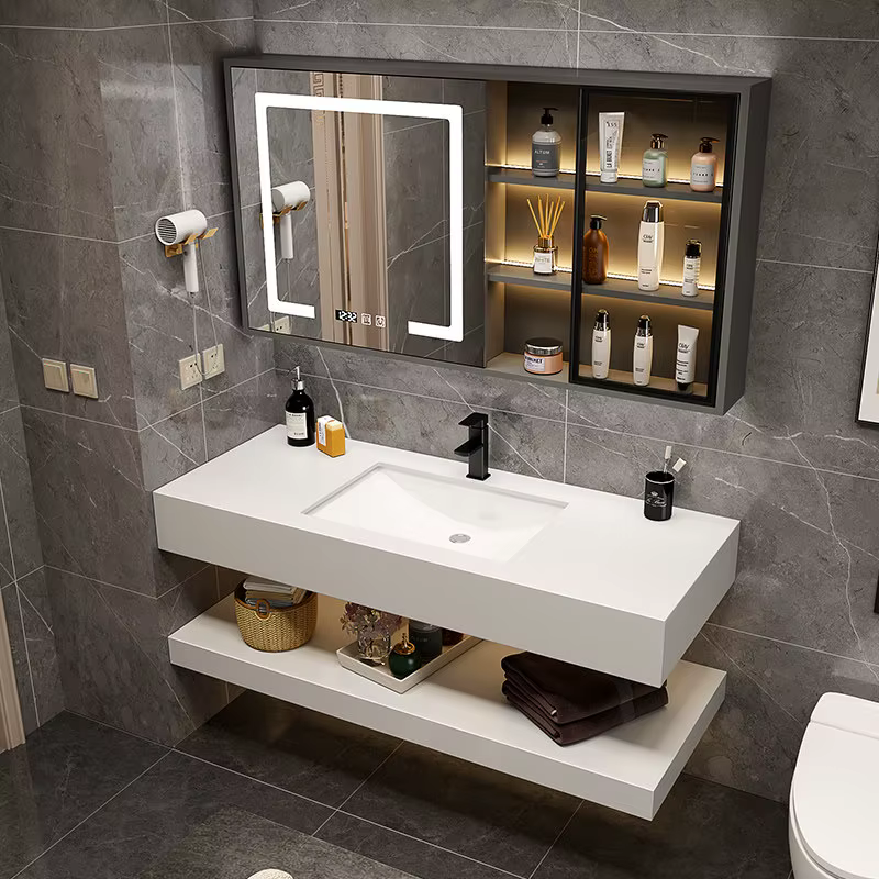 Réplique d'armoire de salle de bain minimaliste