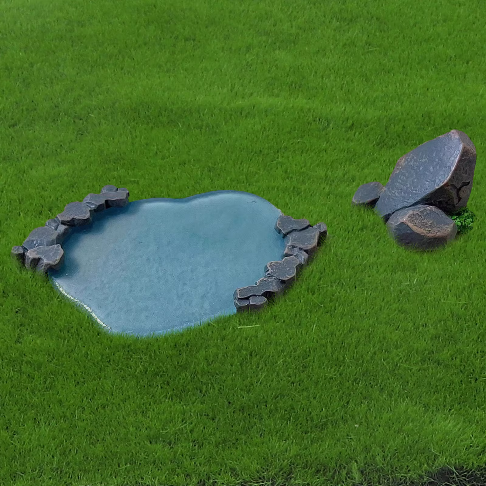 Tapis de gazon artificiel réaliste en mousse