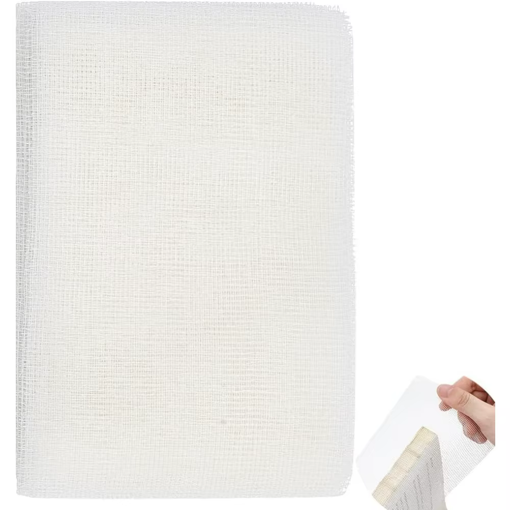 Couverture de livre rectangulaire en gaze de coton