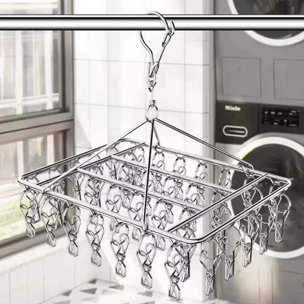 Étendoir à linge en acier inoxydable