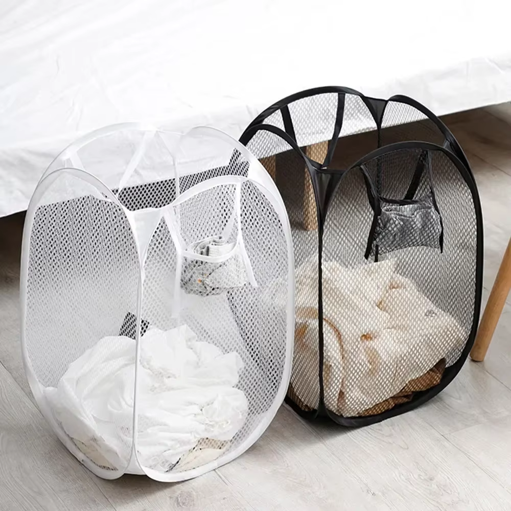 Panier à vêtements sales squelette ventilé pliable facile à ranger Portable grande capacité