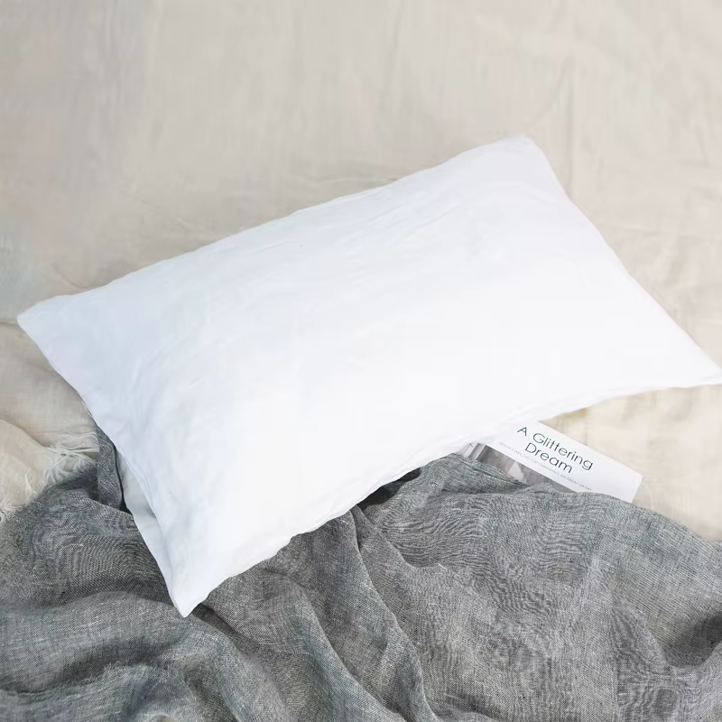 Taies d'Oreiller 100% en Lin pour la Chambre à Coucher