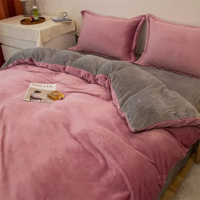 1 pièces housse de couette hiver chaud Double