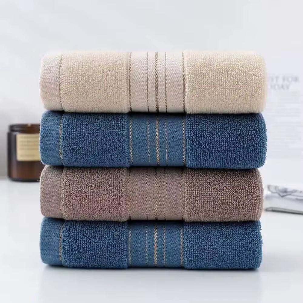1 serviette de bain en coton épais pour couples, 75x35cm
