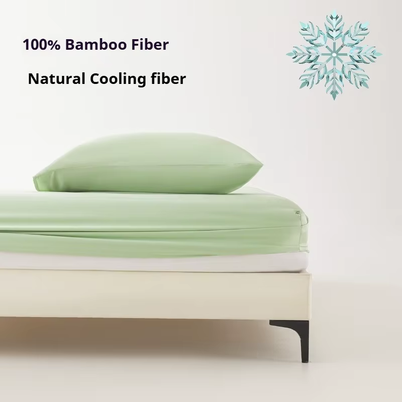 Drap-housse 100 % fibre de bambou