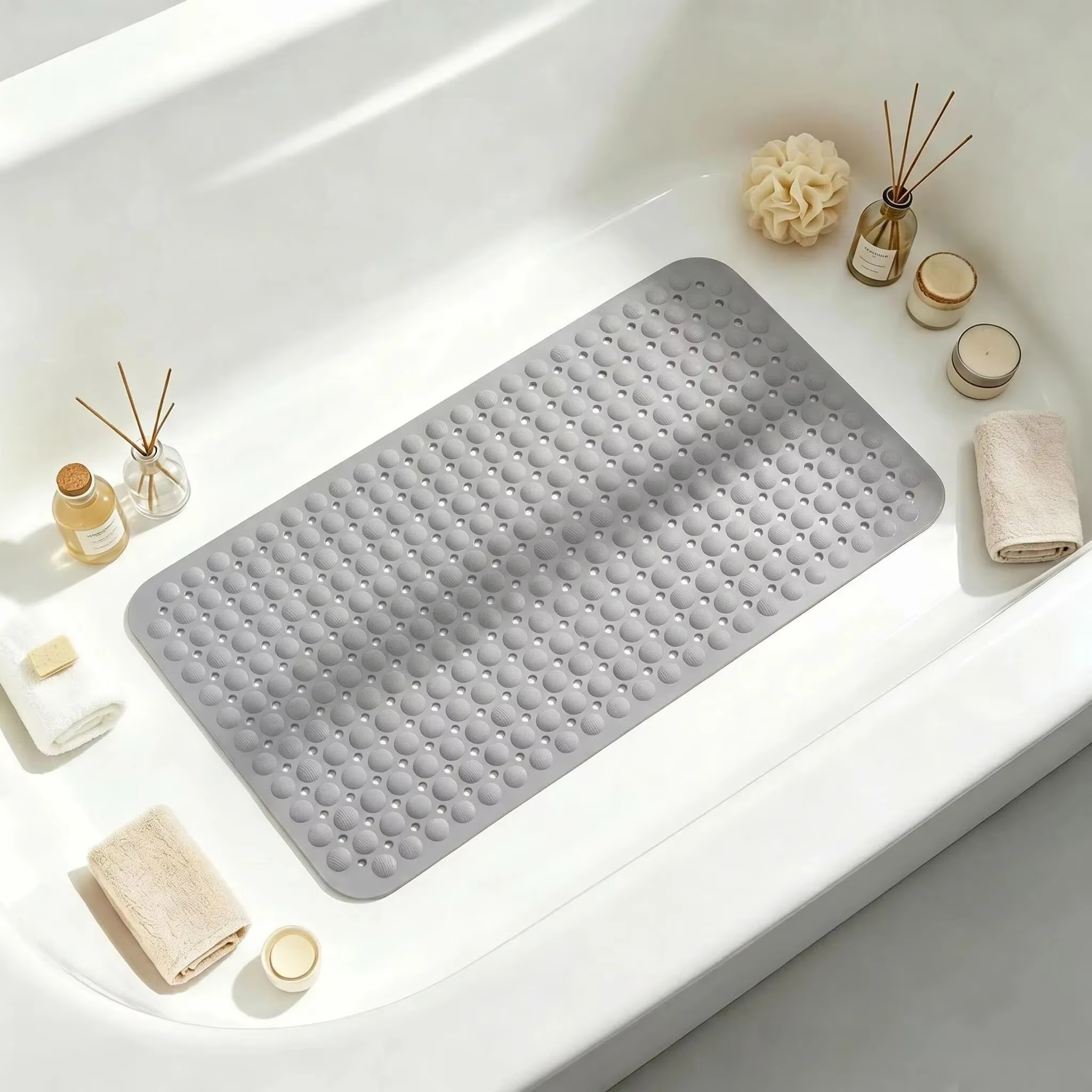 Tapis de bain antidérapant doux et lavable en machine