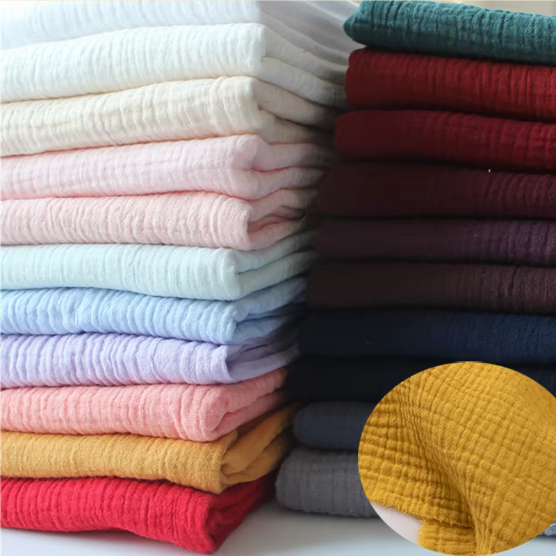 Tissu en coton Double gaze 100% coton