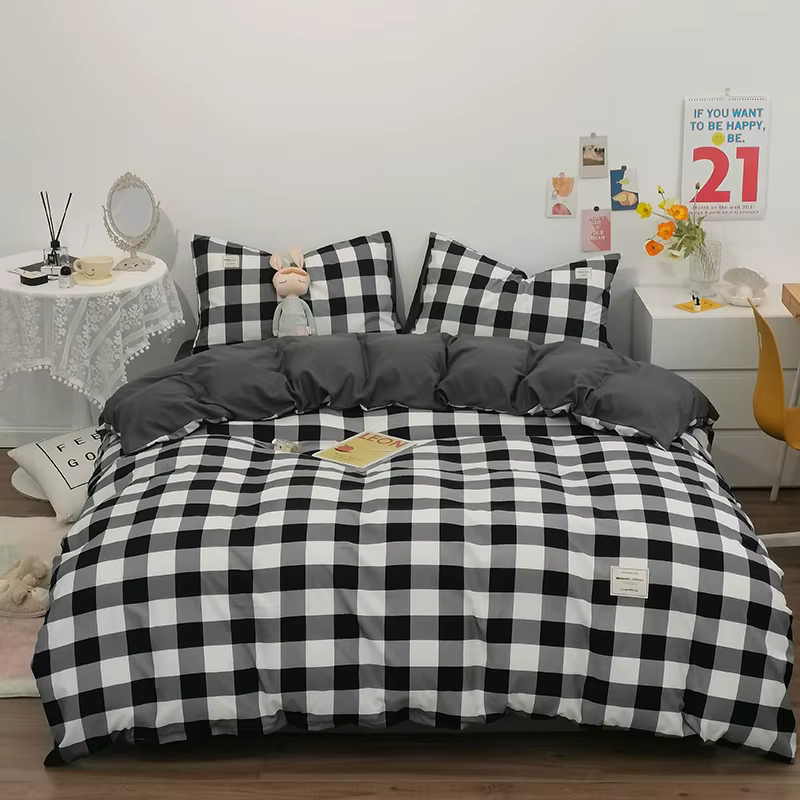Ensemble de housse de couette en pur coton