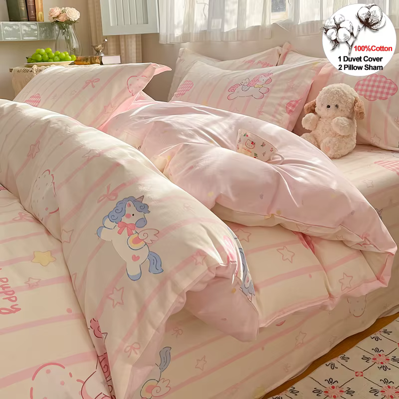 Ensemble de housse de couette 100% coton