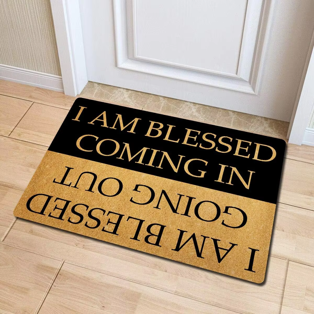 Tapis de bienvenue amusants pour porte d'entrée