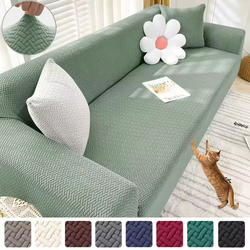 Housse de canapé Jacquard pour salon