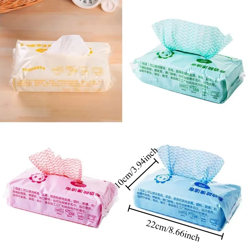 80 pièces - 1 sac de chiffons de nettoyage jetables