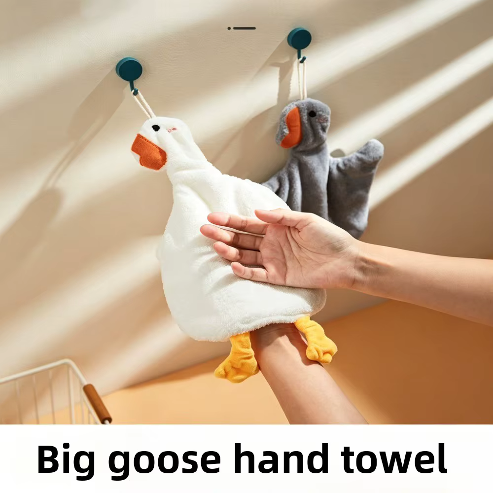 Serviette de toilette suspendue au design adorable en forme de canard