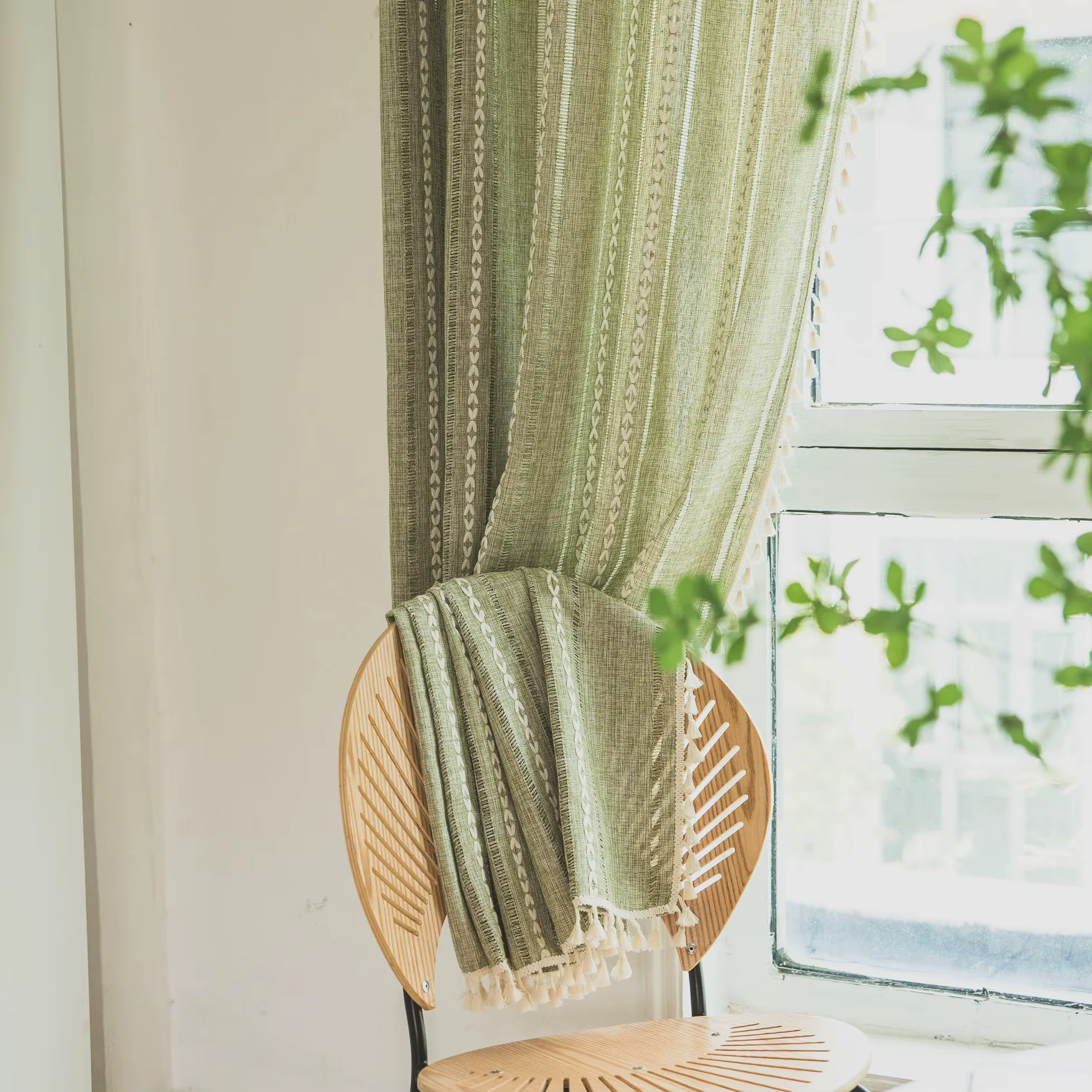 Rideau Boho pour chambre à coucher