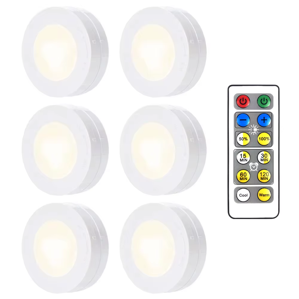 Puck lumineux LED sans fil sous-meuble