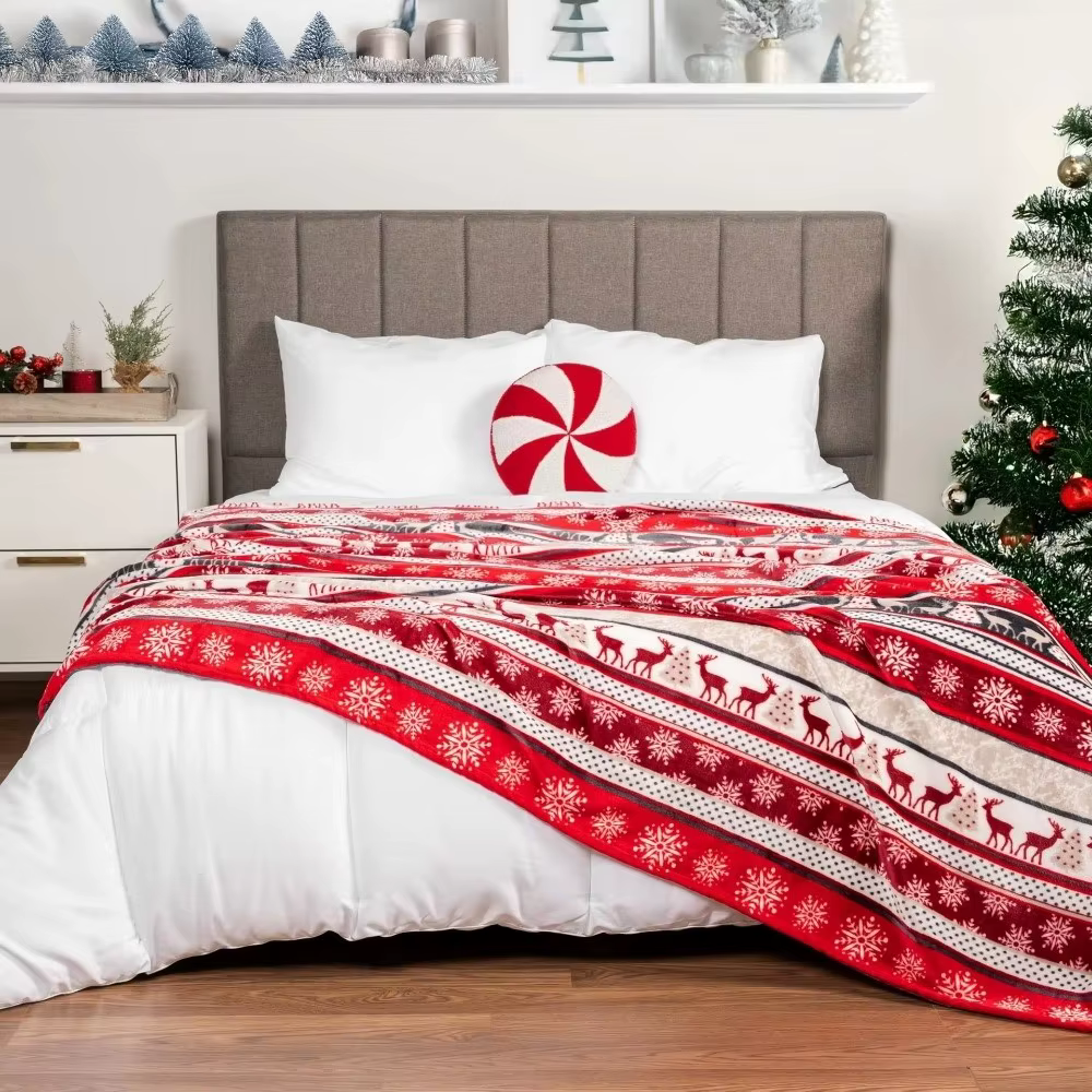 Cadeau de festival, couverture de Noël 10x110cm