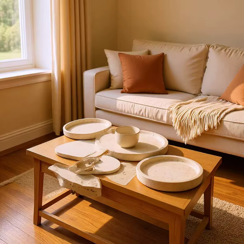 Plateau décoratif d'aromathérapie pour salle de bain
