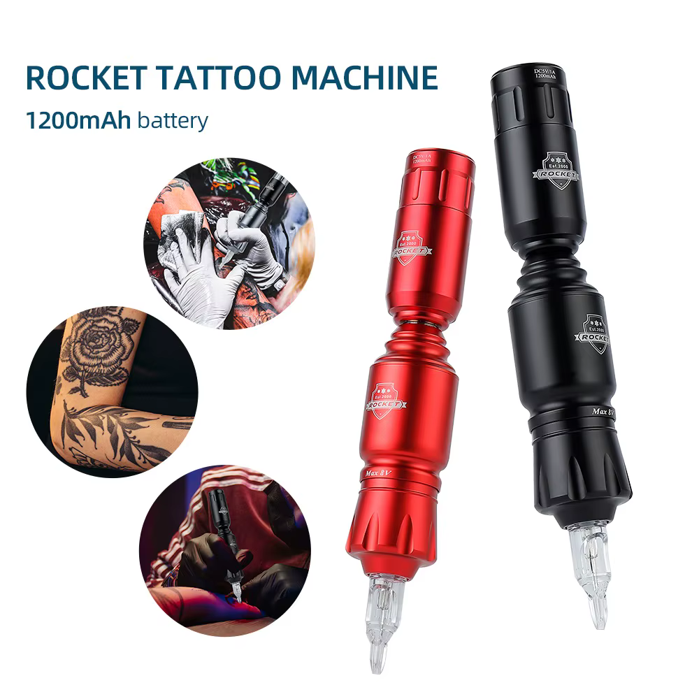 Ensemble de Mini Machine à tatouer fusée 9000 tr/min