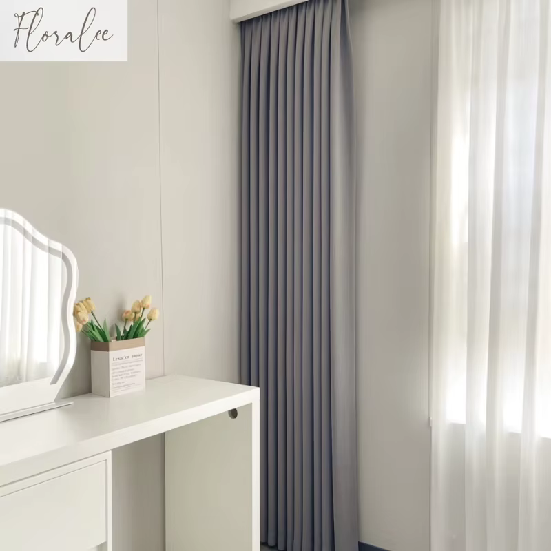 Rideaux occultants de luxe en lin et coton