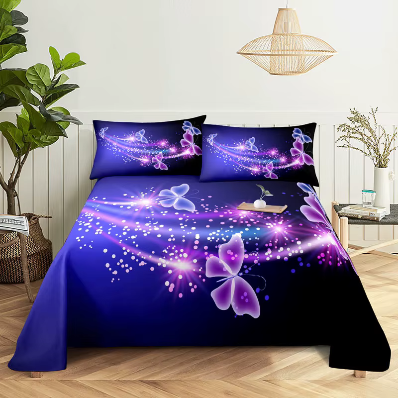 Parure de lit violette