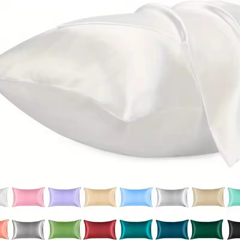 1 taie d'oreiller en satin pour les cheveux