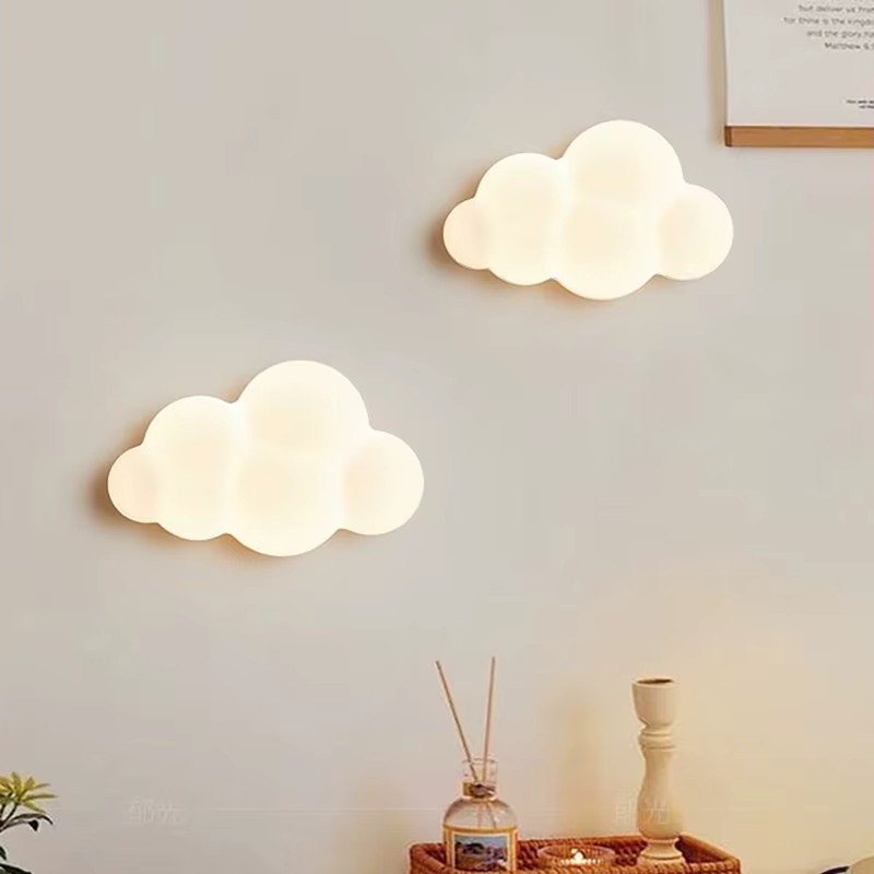 Lampes murales nuage blanc pour chambre d'enfant