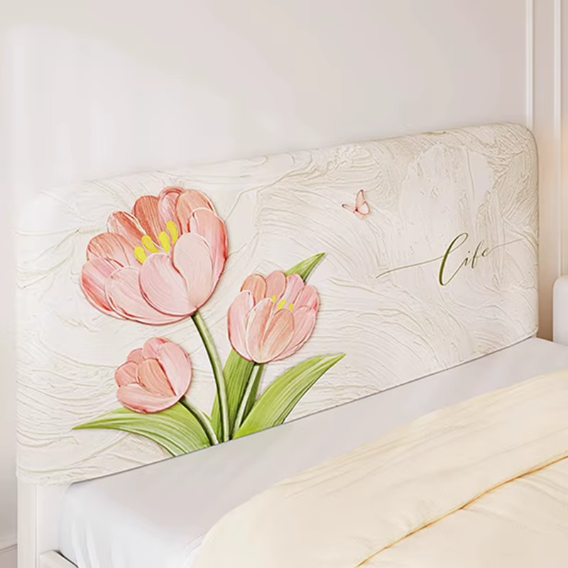 Coussin en peluche décoration chambre lit dossier housse de tête de lit