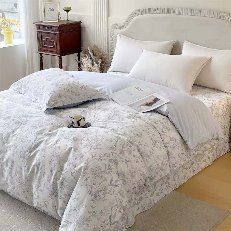 Housse de couette en coton imprimé de haute qualité