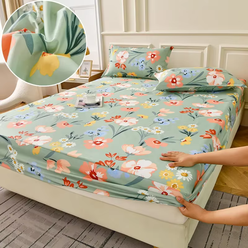Ensemble de draps-housses de lit de Style Floral