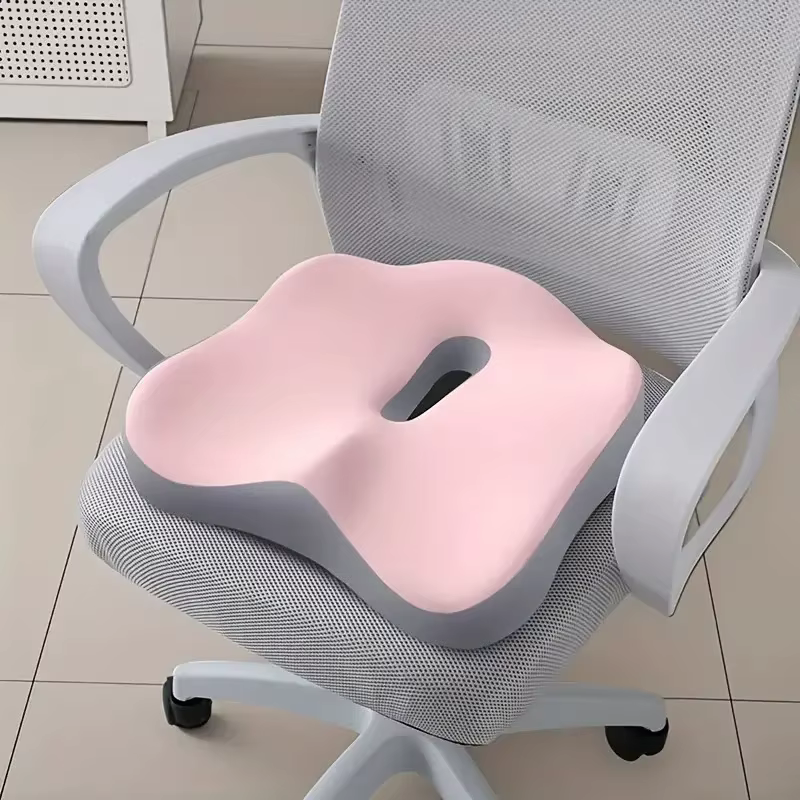 Coussin de siège ergonomique en mousse à mémoire de forme pour chaises de bureau et voitures - Soutien de la posture