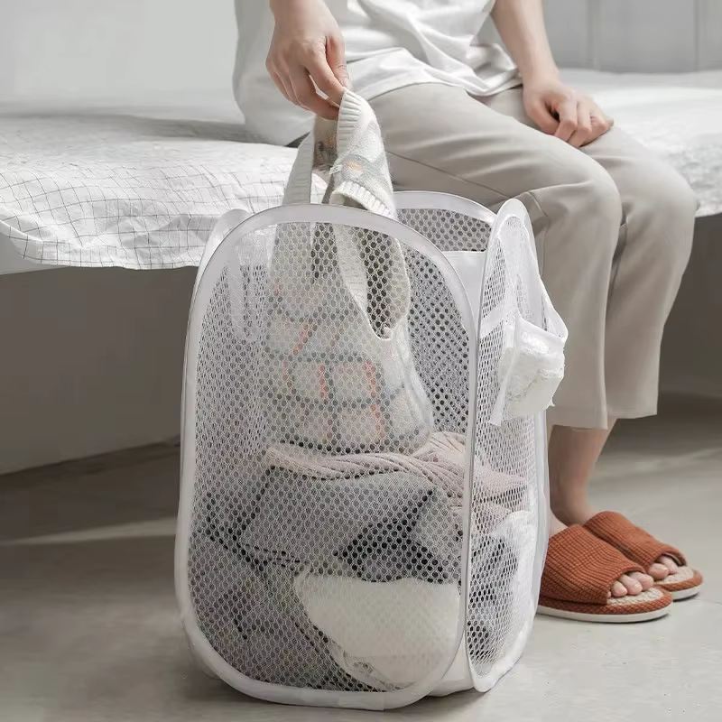 Panier à linge pliable de grande capacité