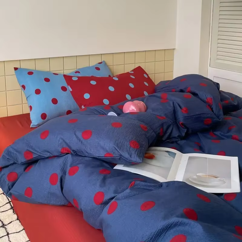 Ensemble de literie à pois