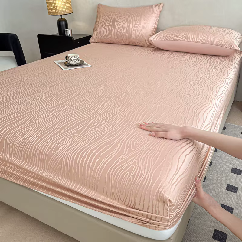 Drap-housse jacquard ondulé tendance