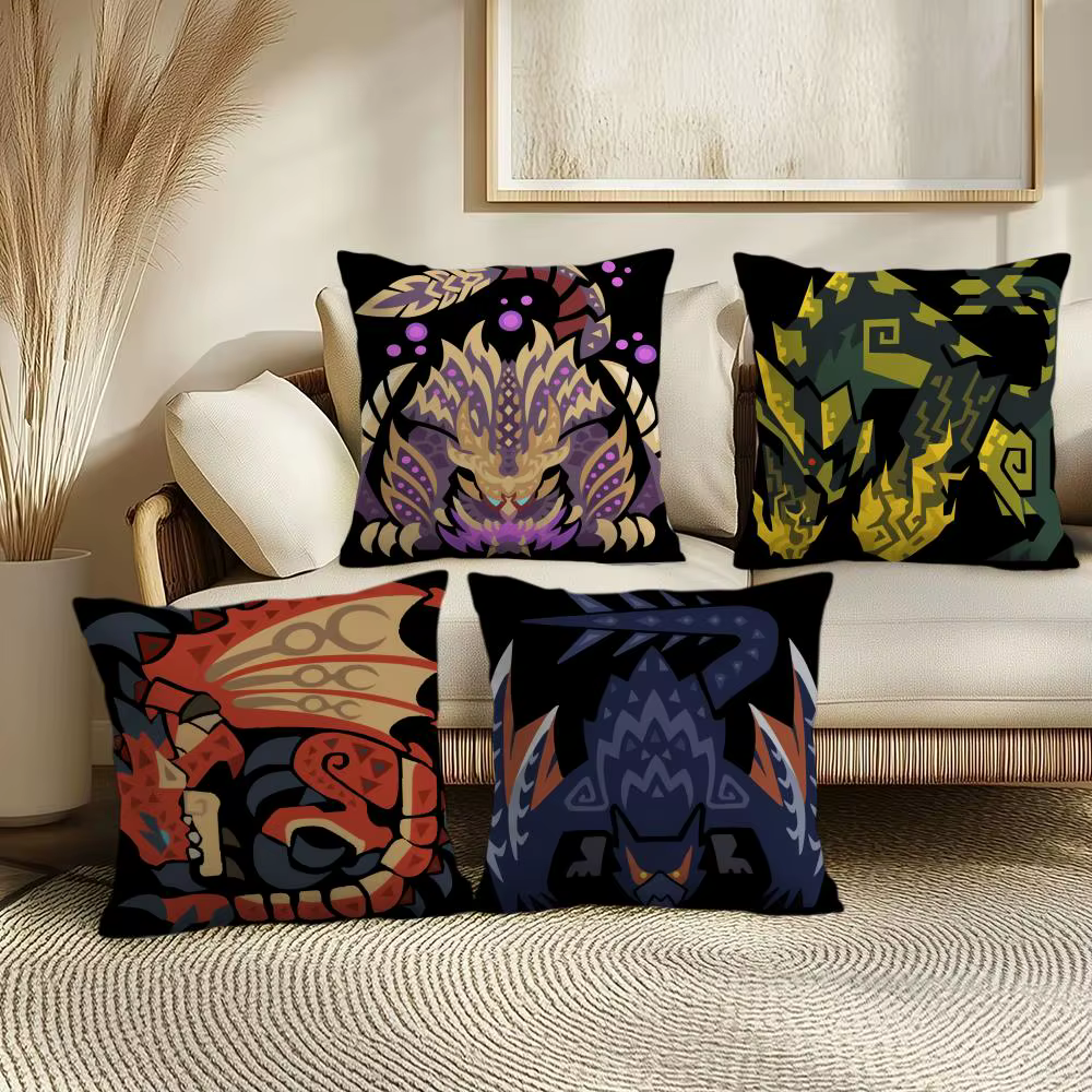 Housse de coussin Game M-monster Hunter Wilds