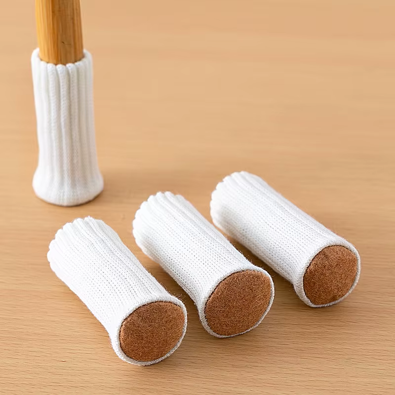 Protège-pieds de chaise en tricot silencieux