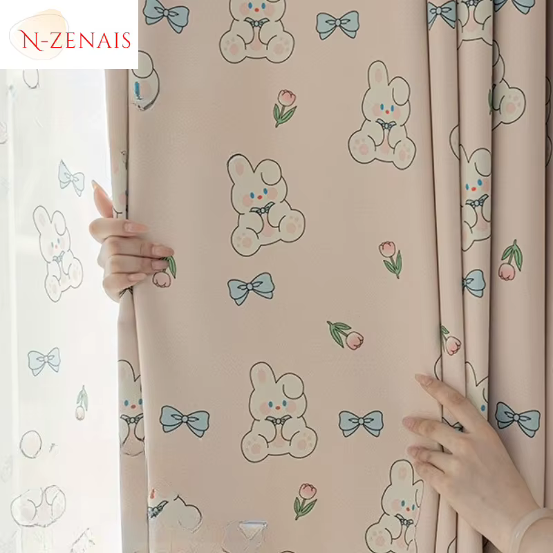 Taille personnalisée!! Rideaux épais imprimés de pare-soleil complet pour garçons et filles