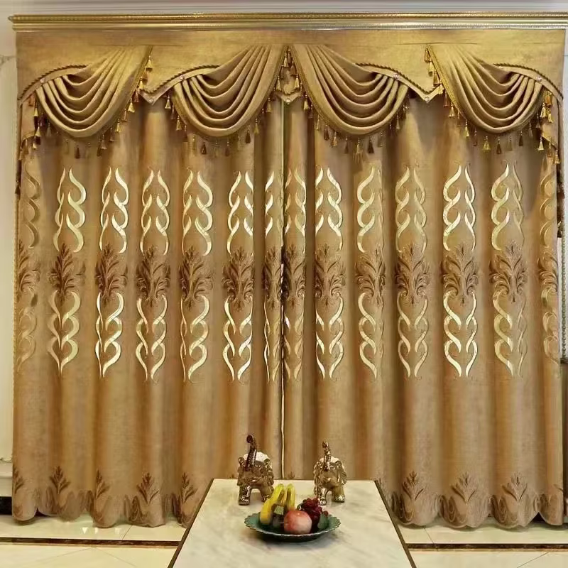 Rideaux d'ombrage en Chenille Jacquard européen